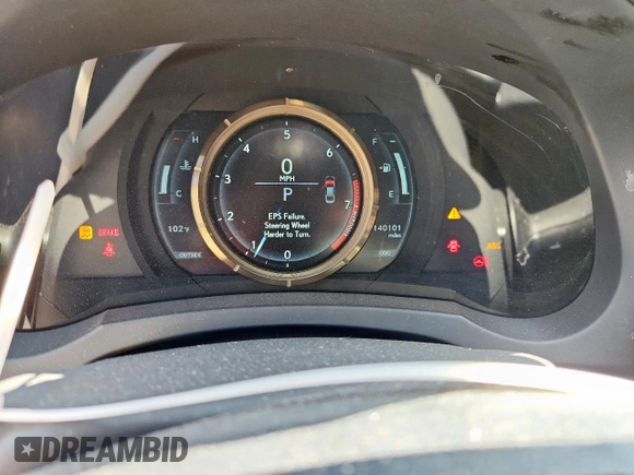 2014 Lexus IS 250 with VIN JTHBF1D24E5031835, listed as a Copart auction lot 60915895 with 140,101 mi miles and Salvage title. Bid and sale history available at DreamBid. Image 9.