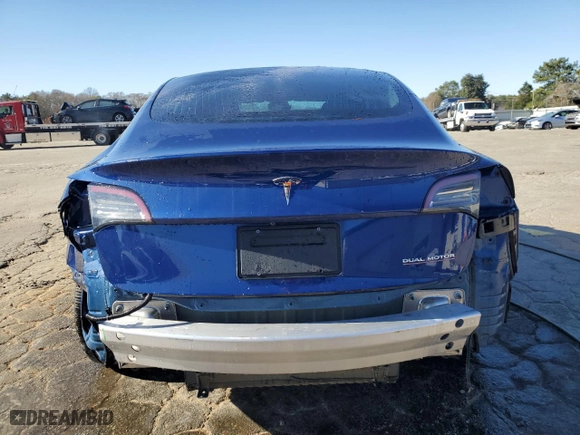 2019 Tesla Model 3 Long Range with VIN 5YJ3E1EB3KF423142, listed as a Copart auction lot 85490054 with 98,007 mi miles and Salvage Title. Bid and sale history available at carsss.com. Image 6.