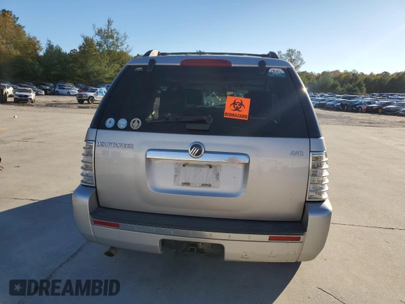2006 Mercury Mountaineer Luxury with VIN 4M2EU47E56UJ24084, listed as a Copart auction lot 80949904 with 187,050 mi miles and Salvage Title. Bid and sale history available at carsss.com. Image 6.