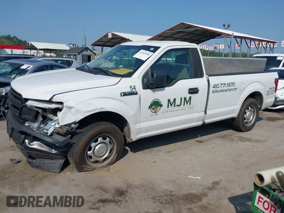 2020 Ford F-150 XL z VIN 1FTMF1CB1LKD30340, wystawiony jako IAAI lot #42468386 z przebiegiem 39 884 mil mil oraz . Historia ofert i sprzedaży dostępna na DreamBid. Obrazek 2.