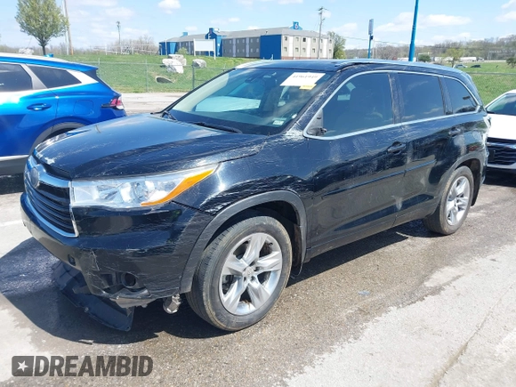 2015 Toyota Highlander Limited with VIN 5TDDKRFH4FS209616, listed as a IAAI auction lot 41961949 with 254,211 mi miles and . Bid and sale history available at DreamBid. Image 2.