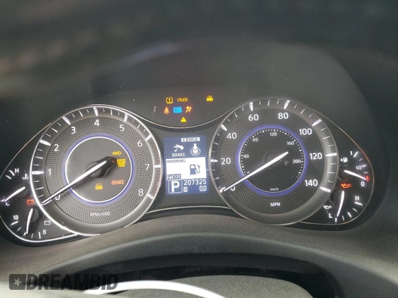 2011 Infiniti QX56 7-passenger with VIN JN8AZ2NE7B9006858, listed as a Copart auction lot 72564294 with 207,325 mi miles and Salvage Title. Bid and sale history available at carsss.com. Image 9.