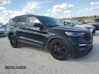 2022 Ford Explorer ST-Line with VIN 1FMSK8KH8NGB77555, listed as a Copart auction lot 77342154 with 13,365 mi miles and Salvage Title. Bid and sale history available at carsss.com. Image 4.