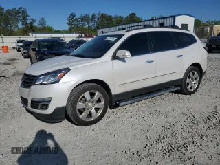 2016 Chevrolet Traverse LTZ z VIN 1GNKRJKD9GJ287581, wystawiony jako Copart lot #52200875 z przebiegiem 97 425 mil mil oraz Szkoda całkowita • Salvage title. Historia ofert i sprzedaży dostępna na DreamBid. Obrazek 1.