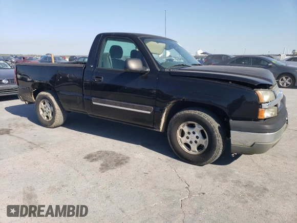 2004 Chevrolet Silverado 1500 LS with VIN 1GCEC14V54Z222219, listed as a Copart auction lot 75520154 with 130,707 mi miles and Salvage Title. Bid and sale history available at carsss.com. Image 4.