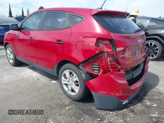 2010 Hyundai Tucson GLS with VIN KM8JT3AC1AU097317, listed as a IAAI auction lot 41758296 with 108,695 mi miles and . Bid and sale history available at DreamBid. Image 3.