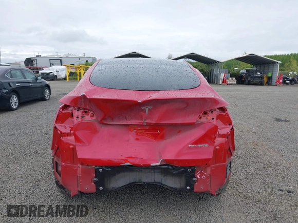 2023 Tesla Model Y Long Range with VIN 7SAYGDEE9PA145947, listed as a IAAI auction lot 42131783 with 4,956 mi miles and . Bid and sale history available at DreamBid. Image 17.