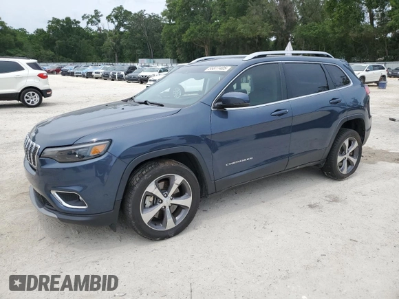 2019 Jeep Cherokee Limited with VIN 1C4PJLDX9KD470978, listed as a Copart auction lot 55877405 with 89,408 mi miles and Non repairable. Bid and sale history available at DreamBid. Image 1.