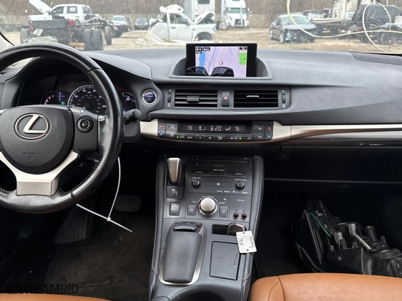 2014 Lexus CT 200h Hybrid with VIN JTHKD5BH5E2182639, listed as a Copart auction lot 51185615 with 132380 miles and Salvage Title. Bid and sale history available at carsss.com. Image 9.