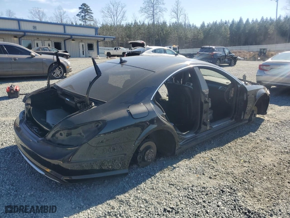 2014 Mercedes-Benz CLS-Class CLS 550 with VIN WDDLJ7DB1EA131573, listed as a Copart auction lot 43914645 with 0 mi miles and Salvage Title. Bid and sale history available at carsss.com. Image 3.