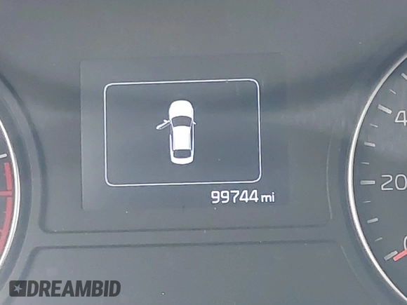 2017 Kia Optima LX with VIN 5XXGT4L37HG169753, listed as a IAAI auction lot 41370062 with 99,744 mi miles. Bid and sale history available at carsss.com. Image 7.