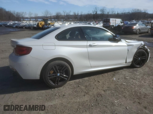 2020 BMW 2 Series M240i xDrive with VIN WBA2J7C02L7E06027, listed as a Copart auction lot 47505195 with 34,965 mi miles and Salvage Title. Bid and sale history available at carsss.com. Image 3.
