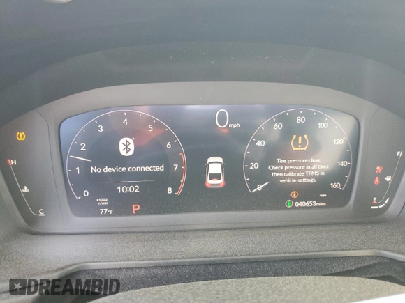 2023 Honda Accord LX with VIN 1HGCY1F21PA010031, listed as a Copart auction lot 53123635 with 40,653 mi miles and Salvage Title. Bid and sale history available at DreamBid. Image 9.