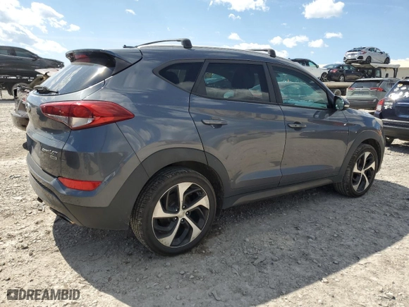 2016 Hyundai Tucson Eco with VIN KM8J3CA28GU226492, listed as a Copart auction lot 50471215 with 107,526 mi miles and Clean Title. Bid and sale history available at carsss.com. Image 3.