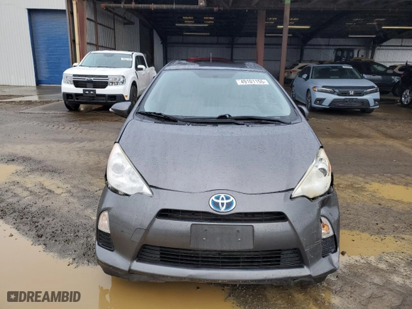 2013 Toyota Prius c One with VIN JTDKDTB31D1547574, listed as a Copart auction lot 49101155 with 131,732 mi miles and Salvage Title. Bid and sale history available at carsss.com. Image 5.