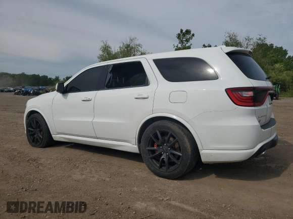 2018 Dodge Durango SRT with VIN 1C4SDJGJ3JC341670, listed as a Copart auction lot 58412575 with 82,936 mi miles and Salvage title. Bid and sale history available at DreamBid. Image 2.