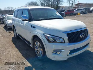 2016 Infiniti QX80 with VIN JN8AZ2NC2G9402766, listed as a IAAI auction lot 41769692 with 188,935 mi miles and . Bid and sale history available at DreamBid. Image 1.