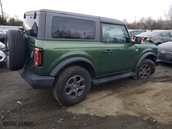 2022 Ford Bronco with VIN 1FMDE5AH6NLB18964, listed as a Copart auction lot 82989974 with 40,029 mi miles and Salvage Title. Bid and sale history available at carsss.com. Image 3.
