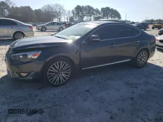 2014 Kia Cadenza Premium with VIN KNALN4D75E5134135, listed as a Copart auction lot 84601824 with 77,871 mi miles and Salvage Title. Bid and sale history available at carsss.com. Image 1.