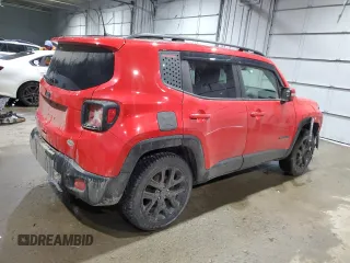 2018 Jeep Renegade Altitude with VIN ZACCJBBB7JPH21173, listed as a Copart auction lot 46781825 with 105,067 mi miles and Salvage title. Bid and sale history available at DreamBid. Image 3.