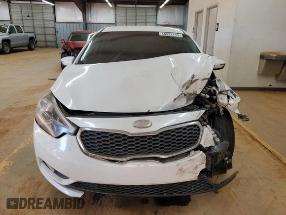 2014 Kia Forte EX with VIN KNAFX4A88E5051951, listed as a Copart auction lot 46522115 with Not Provided miles and Salvage Title. Bid and sale history available at carsss.com. Image 5.