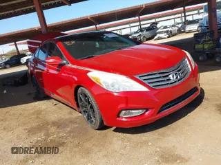 2012 Hyundai Azera with VIN KMHFH4JG2CA148859, listed as a IAAI auction lot 41850242 with 105,272 mi miles. Bid and sale history available at carsss.com. Image 1.