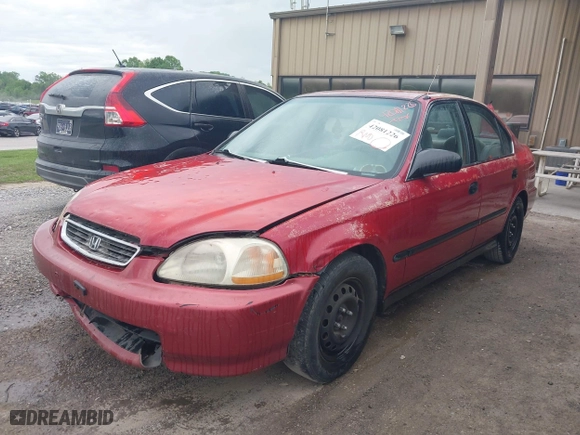 1997 Honda Civic LX "O" w/Air with VIN 1HGEJ6672VL019621, listed as a IAAI auction lot 42081226 with 194,957 mi miles. Bid and sale history available at carsss.com. Image 2.