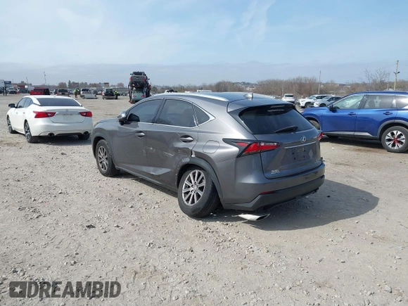 2017 Lexus NX with VIN JTJBARBZ7H2102253, listed as a IAAI auction lot 41783042 with 97,018 mi miles. Bid and sale history available at carsss.com. Image 3.