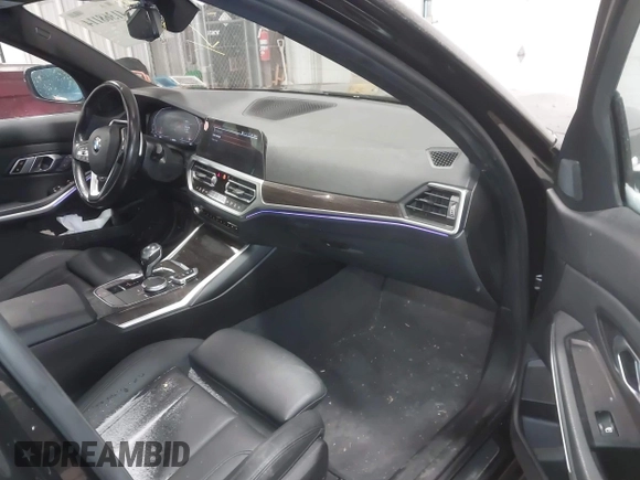 2019 BMW 3 Series 330i xDrive with VIN WBA5R7C56KAJ86102, listed as a IAAI auction lot 41368114 with 89,723 mi miles. Bid and sale history available at carsss.com. Image 5.