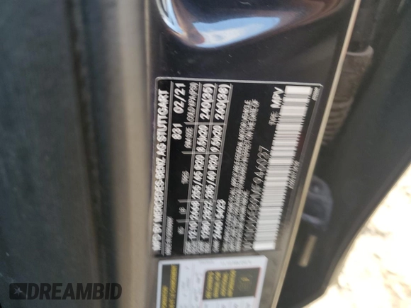 2021 Mercedes-Benz GLC with VIN W1N0J6EB9MF946037, listed as a Copart auction lot 67666454 with 44,693 mi miles and Salvage Title. Bid and sale history available at carsss.com. Image 12.