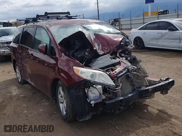 2015 Toyota Sienna LE AAS with VIN 5TDKK3DC3FS585817, listed as a Copart auction lot 52002925 with Not provided miles and Salvage title. Bid and sale history available at DreamBid. Image 11.