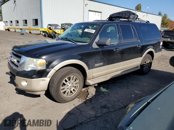 2008 Ford Expedition EL Eddie Bauer with VIN 1FMFK18578LA72118, listed as a Copart auction lot 77906504 with 274,599 mi miles and Clean Title. Bid and sale history available at carsss.com. Image 1.