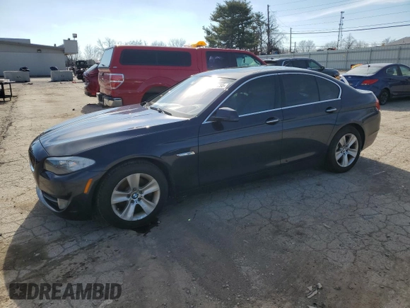 2013 BMW 5 Series 528i with VIN WBAXG5C50DDY37485, listed as a Copart auction lot 44635755 with 127,970 mi miles and Clean Title. Bid and sale history available at carsss.com. Image 1.