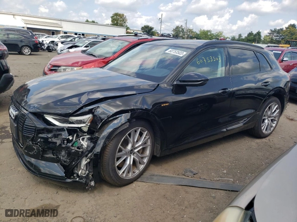 2021 Audi e-tron Prestige with VIN WA1VABGE0MB037313, listed as a Copart auction lot 60753503 with 33,074 mi miles. Bid and sale history available at carsss.com. Image 1.