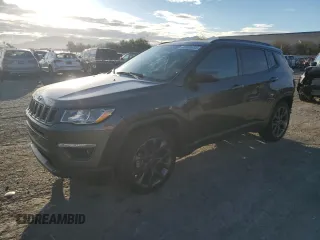 2021 Jeep Compass 80th Anniversary with VIN 3C4NJCEB0MT549124, listed as a Copart auction lot 48938635 with 28,973 mi miles and Salvage Title. Bid and sale history available at carsss.com. Image 1.