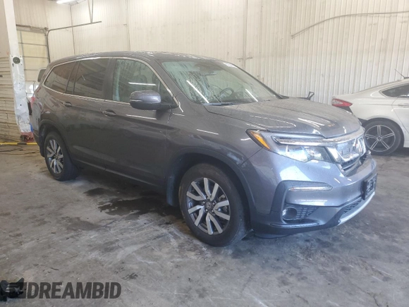 2022 Honda Pilot EX-L with VIN 5FNYF6H53NB098082, listed as a Copart auction lot 57994925 with 44,945 mi miles and Salvage title. Bid and sale history available at DreamBid. Image 4.