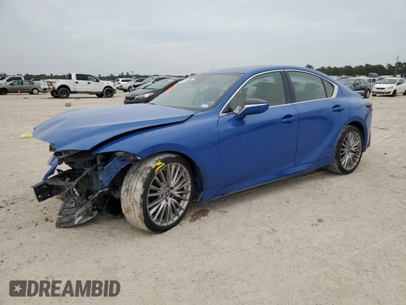 2022 Lexus IS 300 z VIN JTHDA1D20N5121281, wystawiony jako Copart lot #50661515 z przebiegiem 40 188 mil mil oraz Szkoda całkowita • Salvage title. Historia ofert i sprzedaży dostępna na DreamBid. Obrazek 1.