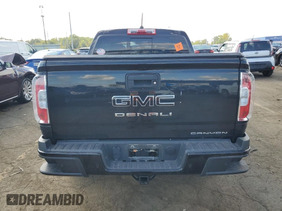 2022 GMC Canyon 4WD Denali with VIN 1GTG6EEN1N1130725, listed as a Copart auction lot 74003444 with 37,448 mi miles and Salvage Title. Bid and sale history available at carsss.com. Image 6.