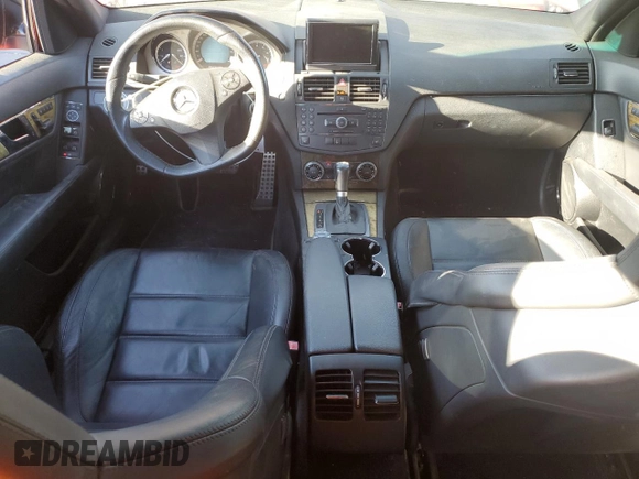 2008 Mercedes-Benz C 63 AMG with VIN WDDGF77X88F148954, listed as a Copart auction lot 72758734 with 59,562 mi miles and Salvage title. Bid and sale history available at DreamBid. Image 8.