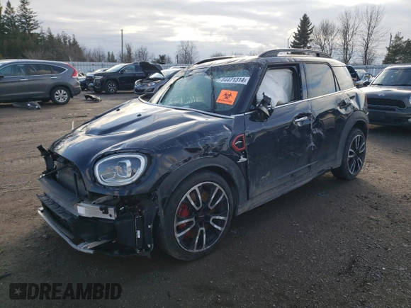 2022 MINI Countryman John Cooper Works with VIN WMZ33BS08N3N53188, listed as a Copart auction lot 84471314 with 0 mi miles and Salvage Title. Bid and sale history available at carsss.com. Image 1.
