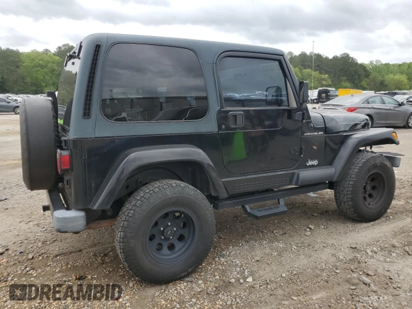2002 Jeep Wrangler Sahara with VIN 1J4FA59S22P771136, listed as a Copart auction lot 51528665 with 236,882 mi miles and Salvage title. Bid and sale history available at DreamBid. Image 3.