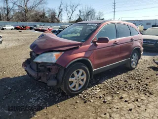 2007 Honda CR-V EX-L with VIN JHLRE487X7C080730, listed as a Copart auction lot 42798955 with 177,476 mi miles and Salvage Title. Bid and sale history available at carsss.com. Image 1.