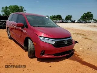 2023 Honda Odyssey Touring с VIN 5FNRL6H8XPB056468, выставлен на аукционе Copart как лот 55066345 с пробегом 29 760 миль миль и Списание • Salvage title. История ставок и продаж доступна на DreamBid. Изображение 14.