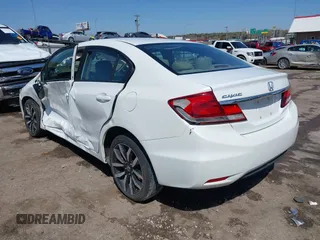 2015 Honda Civic EX-L with VIN 19XFB2F97FE041196, listed as a IAAI auction lot 41951880 with 95,797 mi miles and . Bid and sale history available at DreamBid. Image 3.