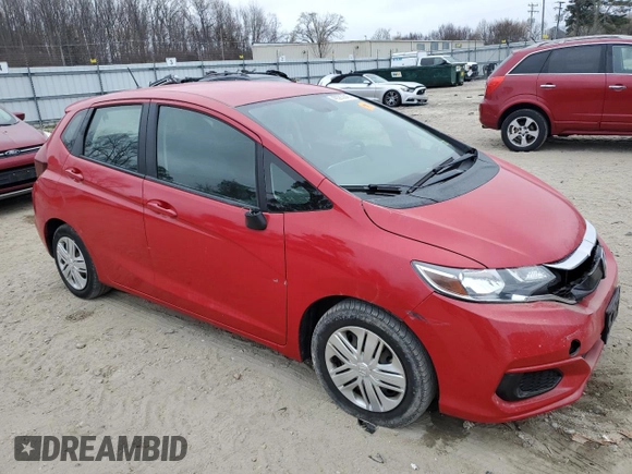 2019 Honda Fit LX with VIN 3HGGK5H45KM732347, listed as a Copart auction lot 49283045 with 0 mi miles and Salvage Title. Bid and sale history available at carsss.com. Image 4.