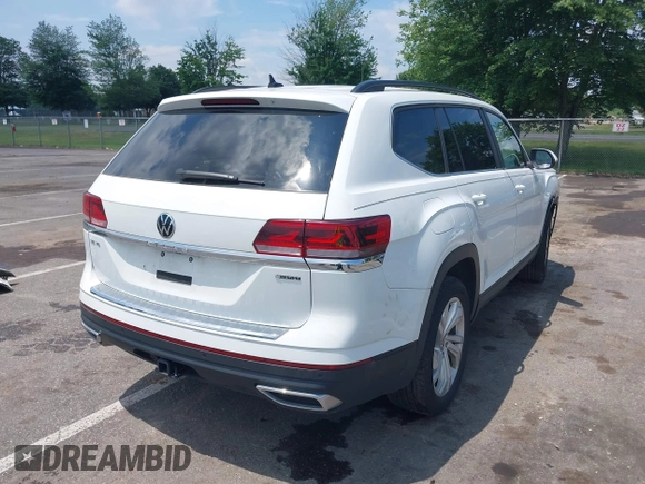 2023 Volkswagen Atlas SE with VIN 1V2HR2CA9PC536820, listed as a IAAI auction lot 42629724 with 25,419 mi miles and . Bid and sale history available at DreamBid. Image 4.
