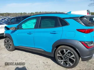 2023 Hyundai Kona Limited with VIN KM8K53A3XPU954113, listed as a IAAI auction lot 41744345 with 23,195 mi miles. Bid and sale history available at carsss.com. Image 13.