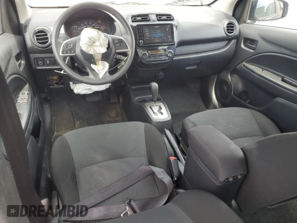 2023 Mitsubishi Mirage ES with VIN ML32FUFJ2PHF04274, listed as a Copart auction lot 58464685 with 23,627 mi miles and Salvage title. Bid and sale history available at DreamBid. Image 8.