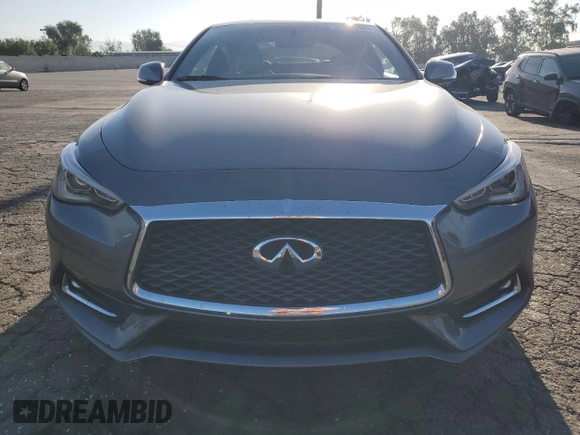 2018 Infiniti Q60 Luxe with VIN JN1EV7EL8JM390331, listed as a Copart auction lot 57862095 with 54,676 mi miles and Salvage title. Bid and sale history available at DreamBid. Image 5.