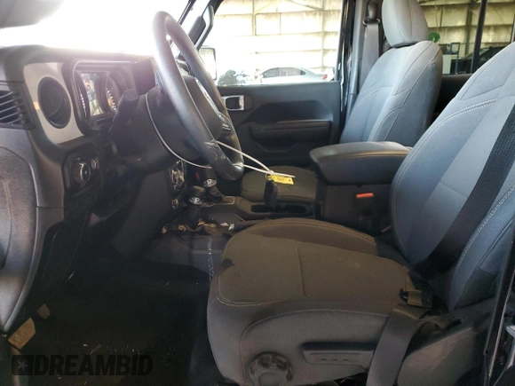 2024 Jeep Wrangler Sport S with VIN 1C4PJXDN3RW107256, listed as a Copart auction lot 43583095 with 17,210 mi miles and Salvage title. Bid and sale history available at DreamBid. Image 7.